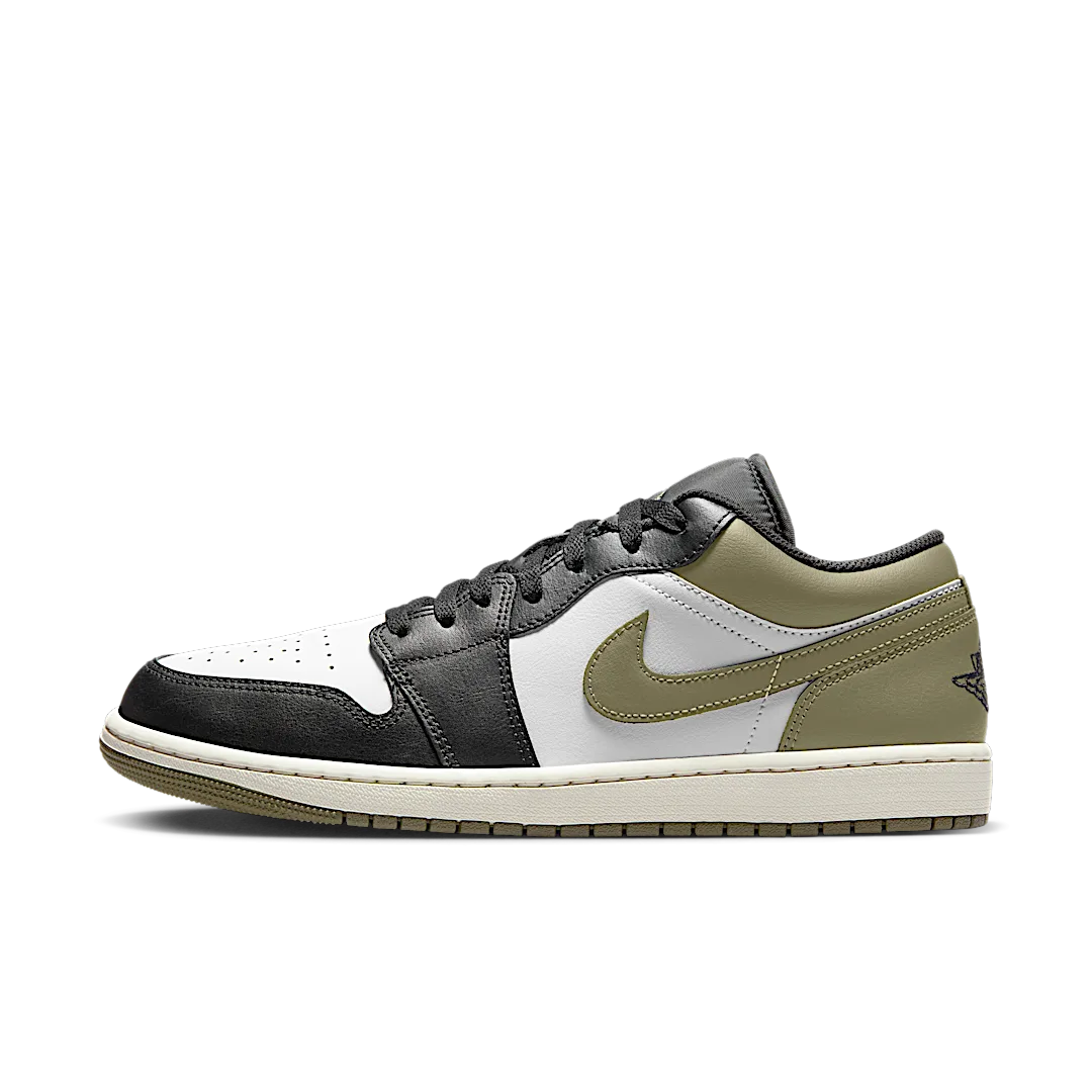 Air Jordan 1 Low Black Toe Medium Olive