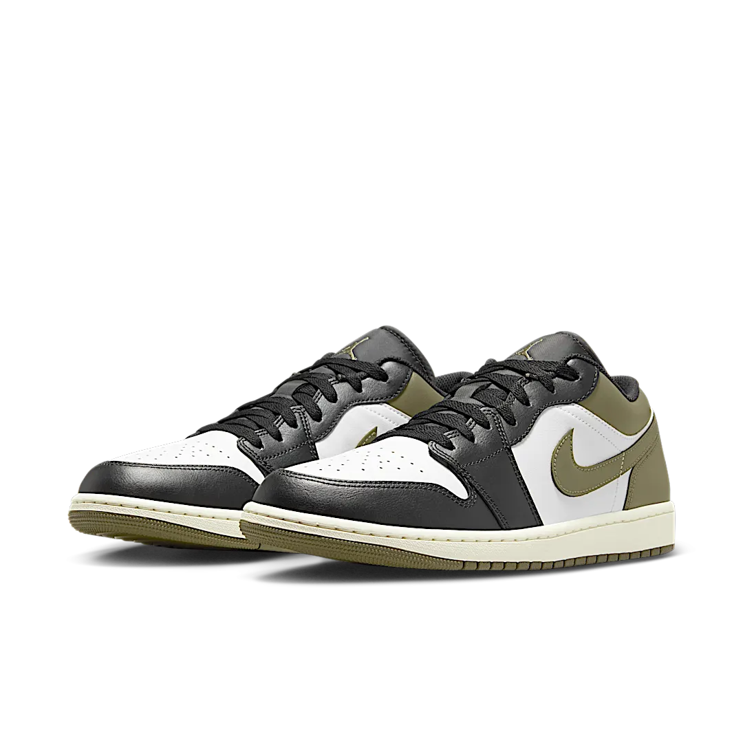Air Jordan 1 Low Black Toe Medium Olive
