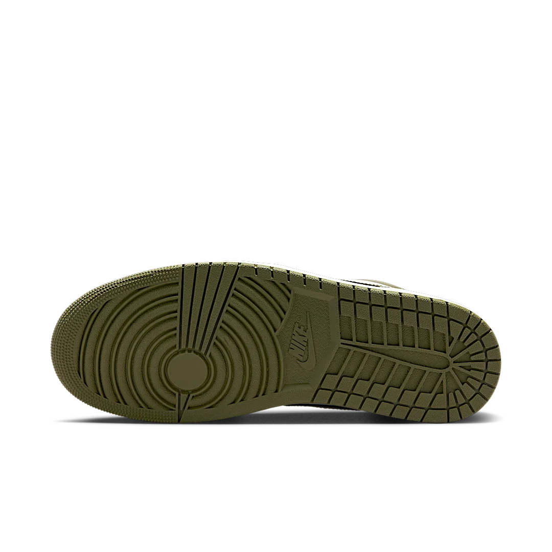 Air Jordan 1 Low Black Toe Medium Olive