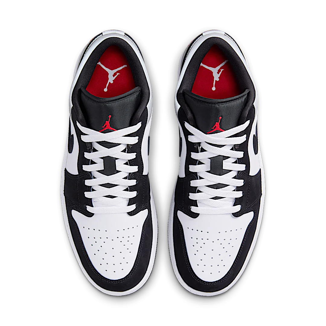 Air Jordan 1 Low SE White Fire Red Black Matte Silver