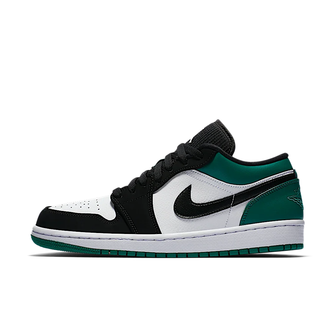 Air Jordan 1 Low White Black Mystic Green
