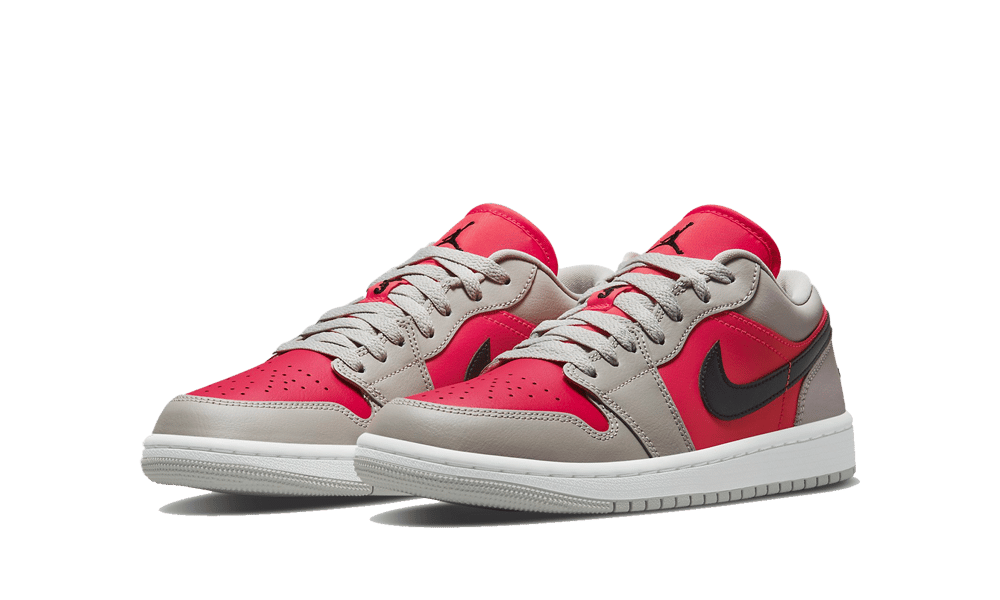 Air Jordan 1 Retro Low Light Iron Ore Siren Red