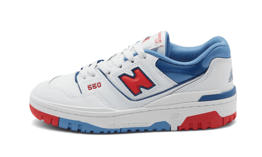 New Balance 550 White True Red Atlantic Blue