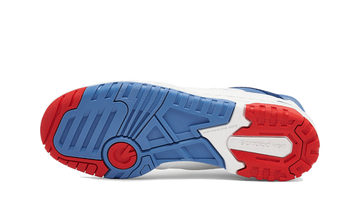 New Balance 550 White True Red Atlantic Blue