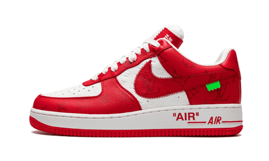 Louis Vuitton Nike Air Force 1 Low By Virgil Abloh White Red