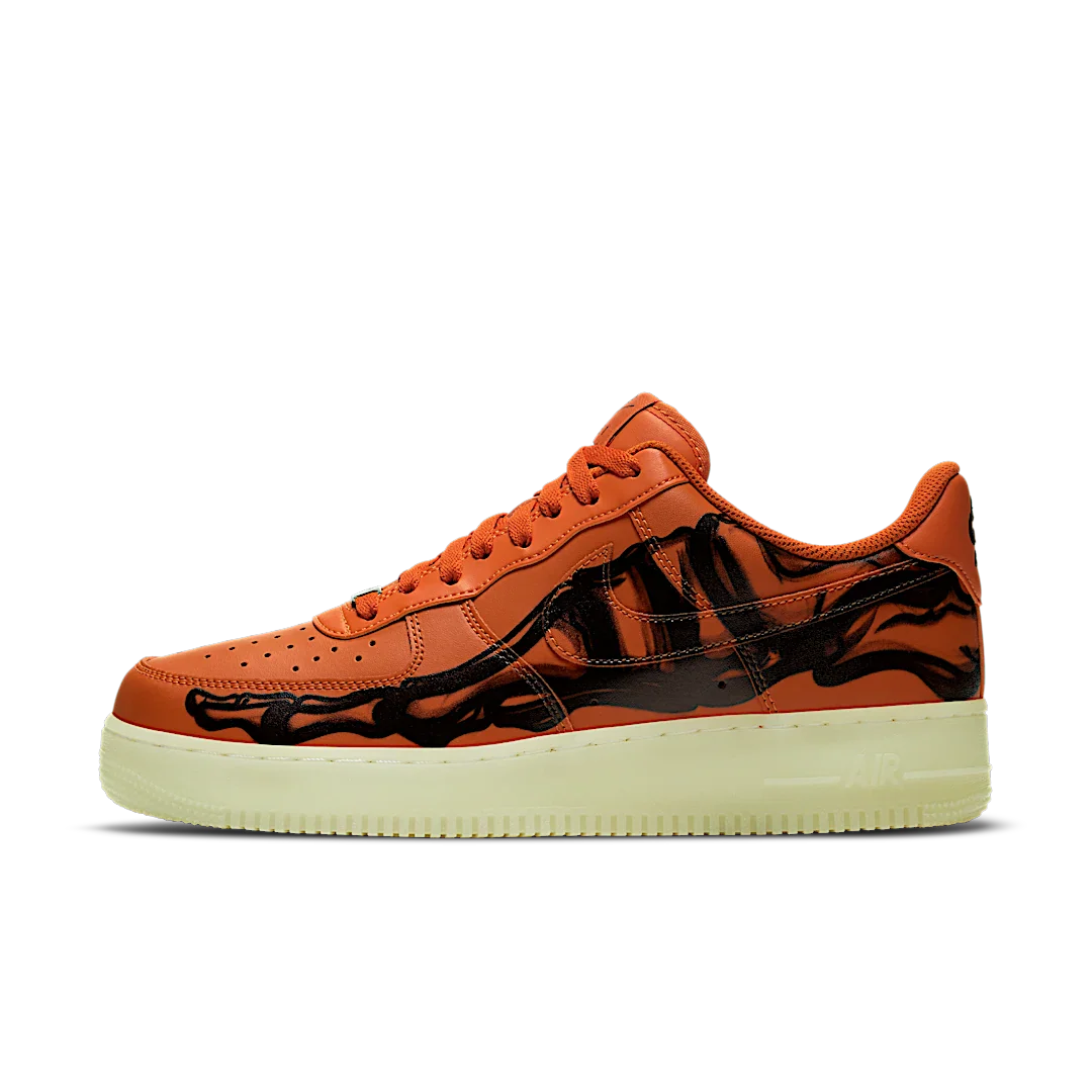 Nike Air Force 1 Low Orange Skeleton Halloween (2020)