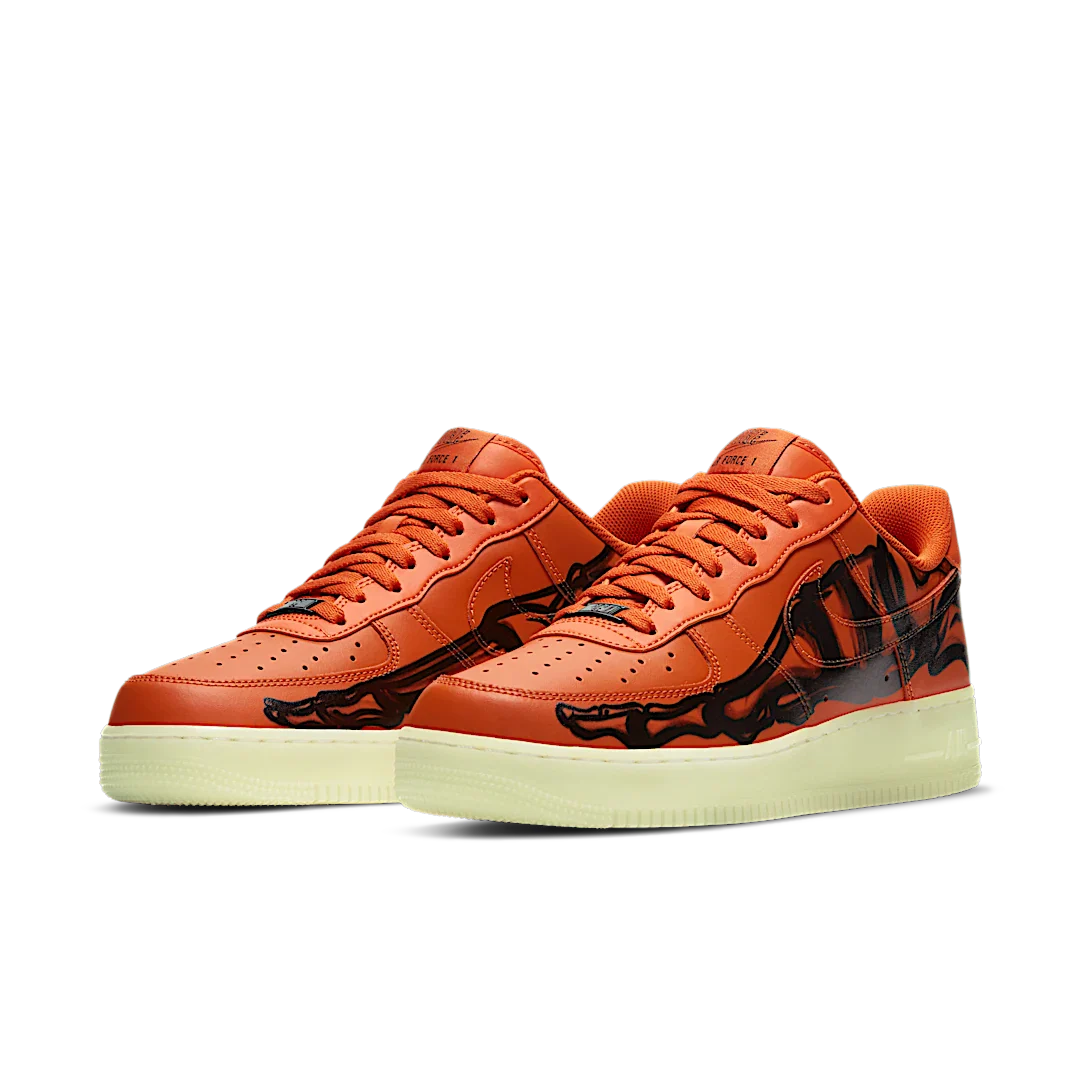 Nike Air Force 1 Low Orange Skeleton Halloween (2020)