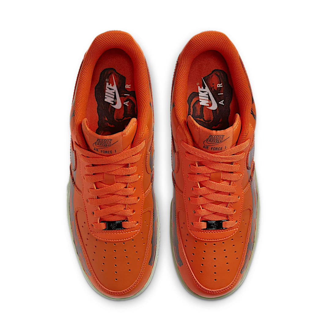 Nike Air Force 1 Low Orange Skeleton Halloween (2020)