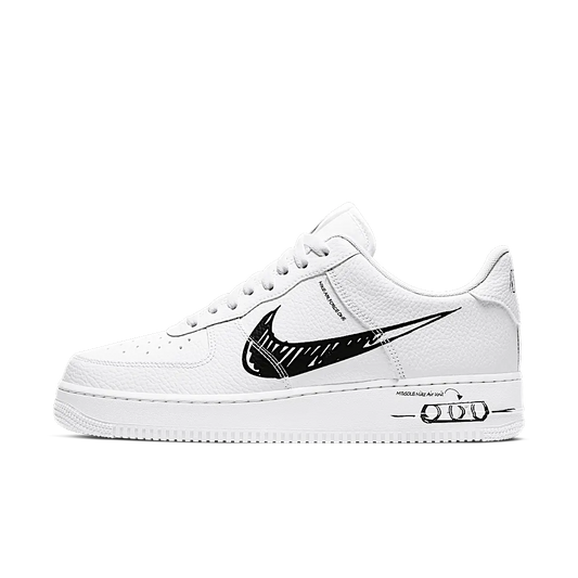 Nike Air Force 1 Low Sketch White Black