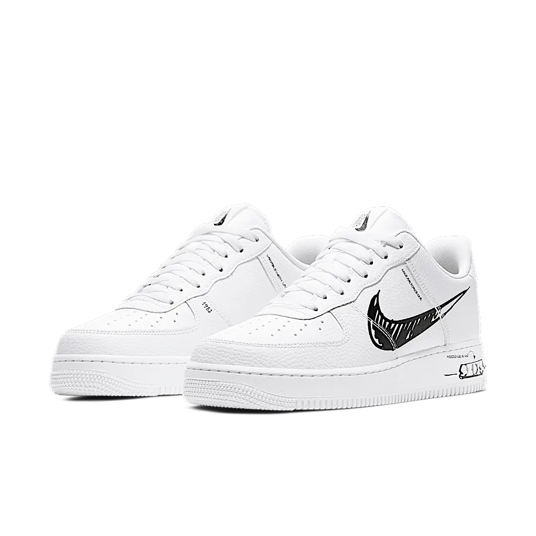 Nike Air Force 1 Low Sketch White Black