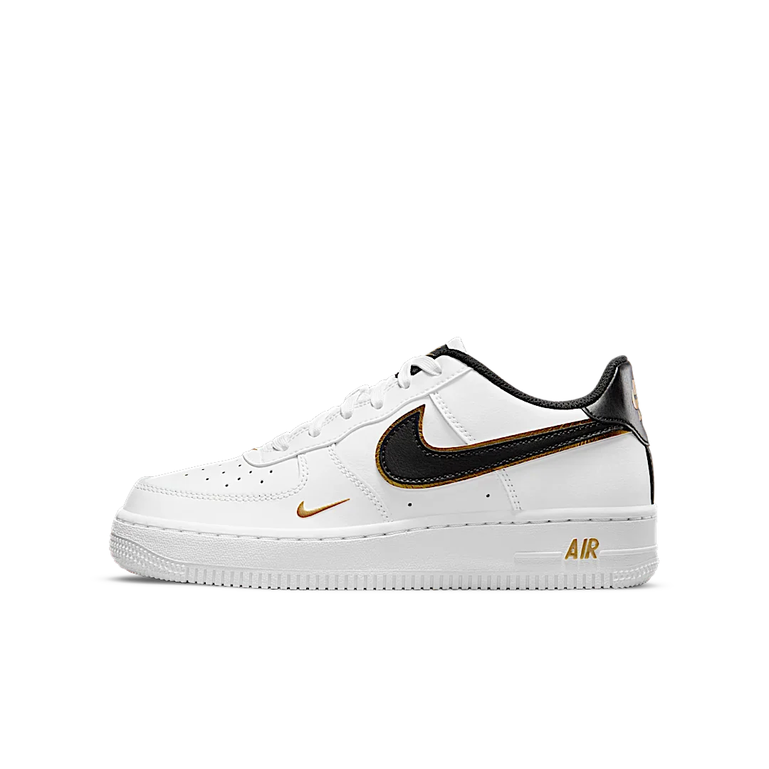 Nike Air Force 1 Low '07 LV8 Double Swoosh White Metallic Gold