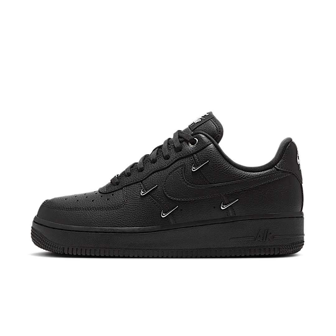 Nike Air Force 1 Low '07 LX Black Silver Mini Swoosh