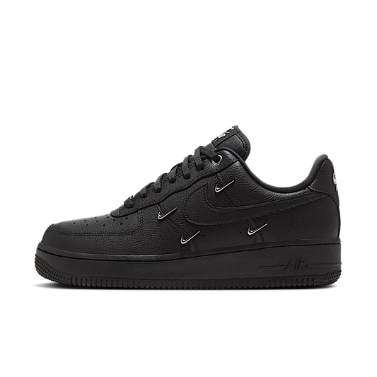 Nike Air Force 1 Low '07 LX Black Silver Mini Swoosh
