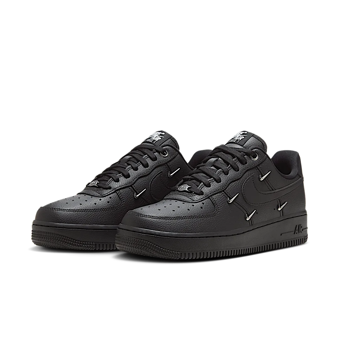 Nike Air Force 1 Low '07 LX Black Silver Mini Swoosh