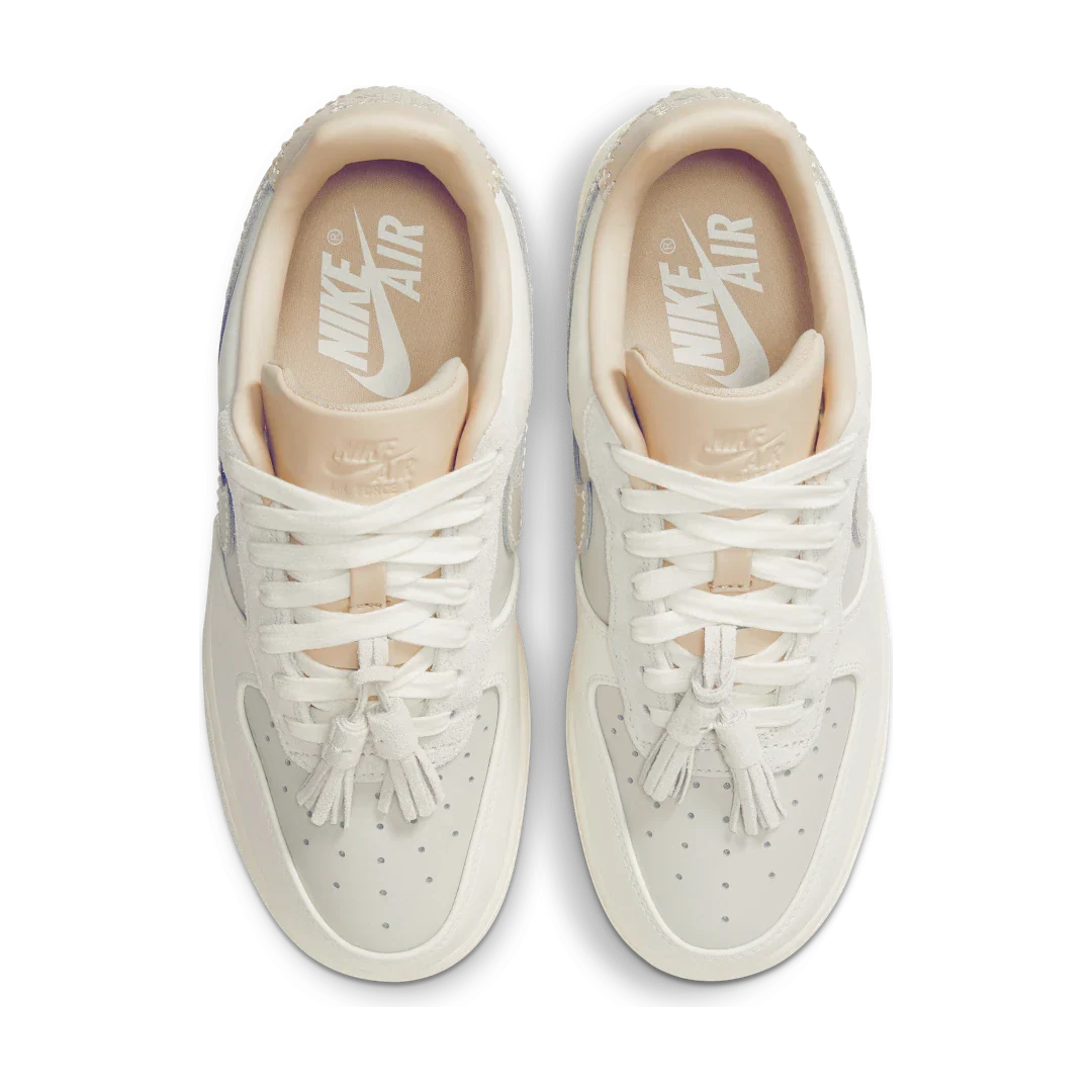 Nike Air Force 1 Low '07 Light Bone Suede Tassels