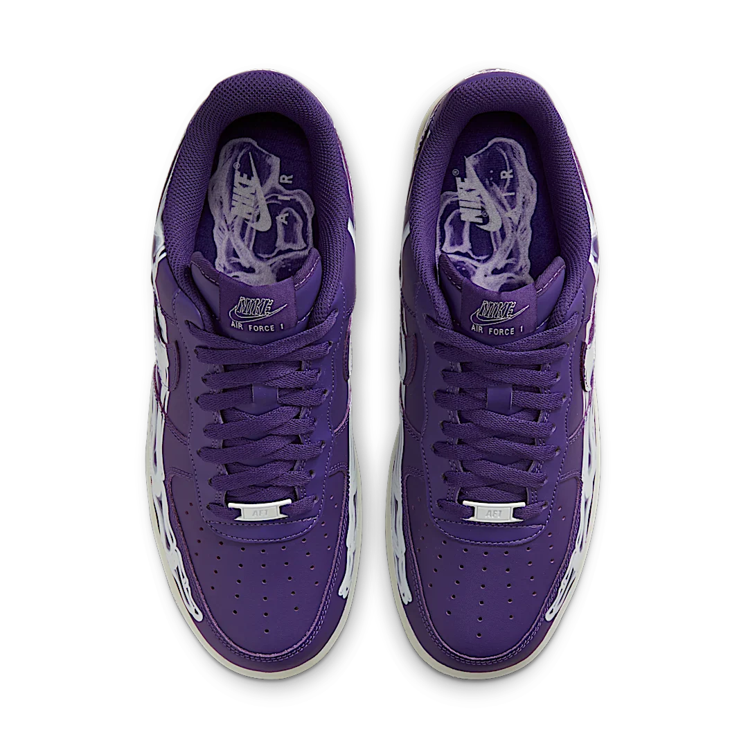Nike Air Force 1 Low '07 QS Purple Skeleton Halloween (2021)