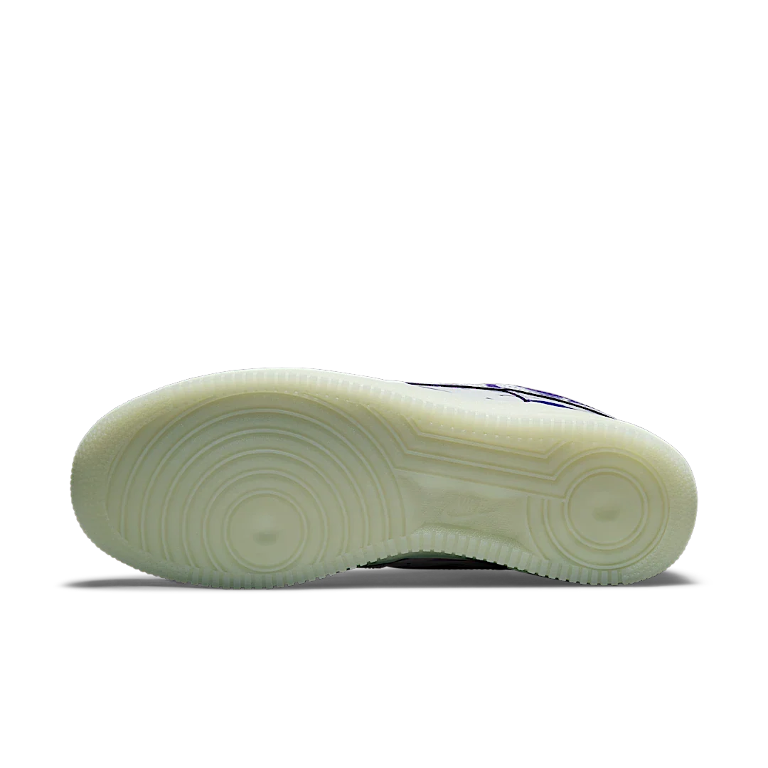 Nike Air Force 1 Low '07 QS Purple Skeleton Halloween (2021)