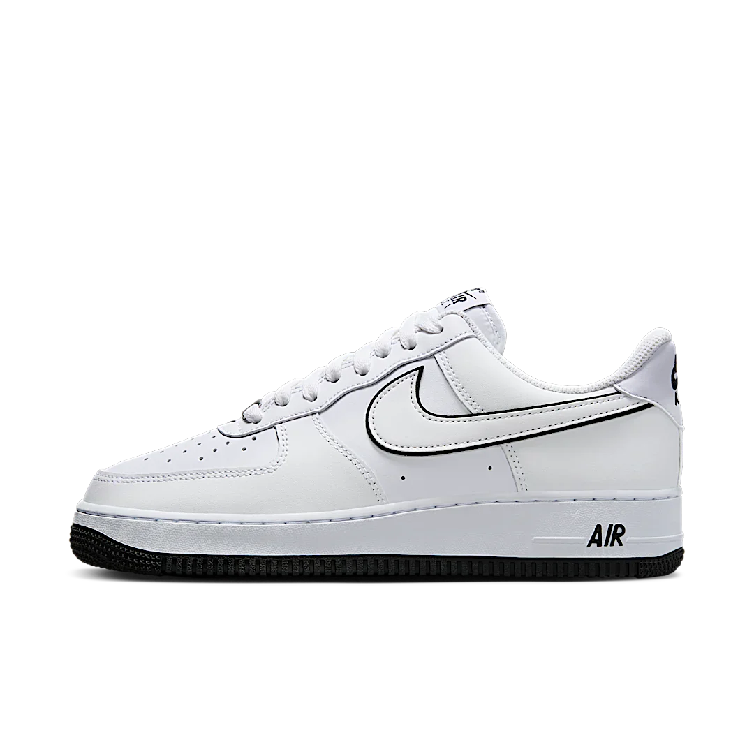 Nike Air Force 1 '07 Low White Black Outline Swoosh