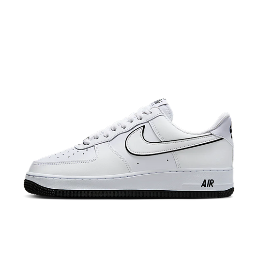 Nike Air Force 1 '07 Low White Black Outline Swoosh