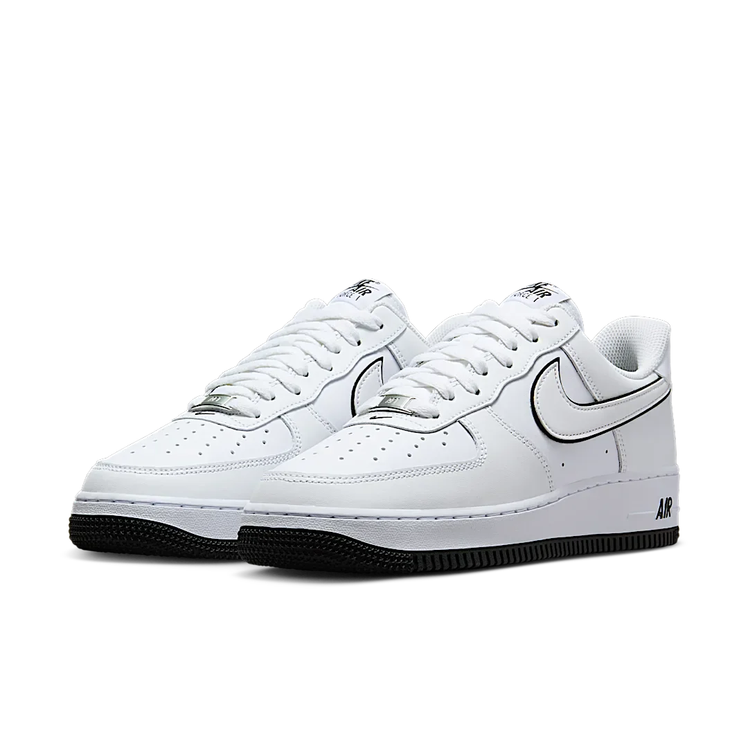 Nike Air Force 1 '07 Low White Black Outline Swoosh