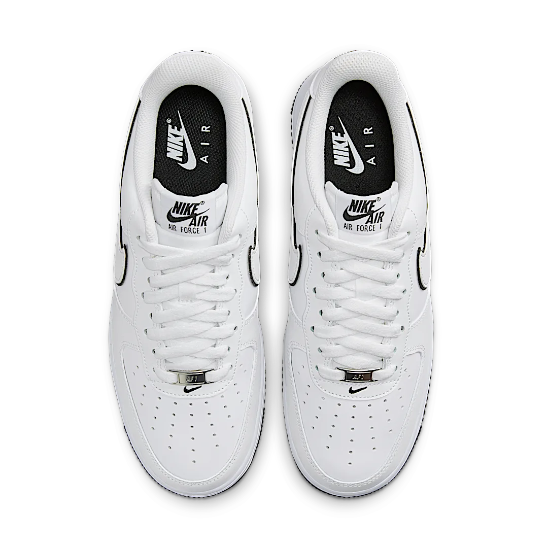 Nike Air Force 1 '07 Low White Black Outline Swoosh