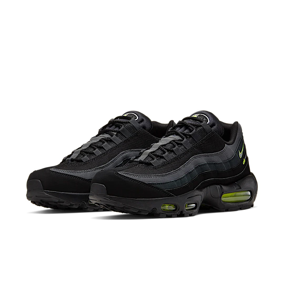 Nike Air Max 95 Retro Logo Black Grey Volt