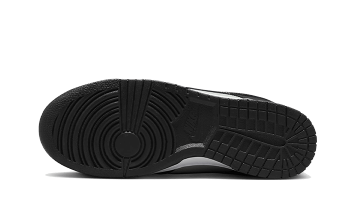 Nike Dunk Low Black Bright Mandarin Mini Swoosh